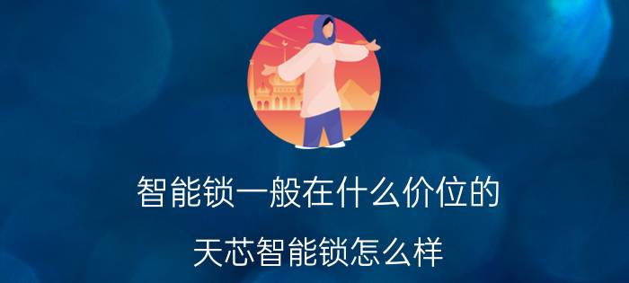 智能锁一般在什么价位的 天芯智能锁怎么样？